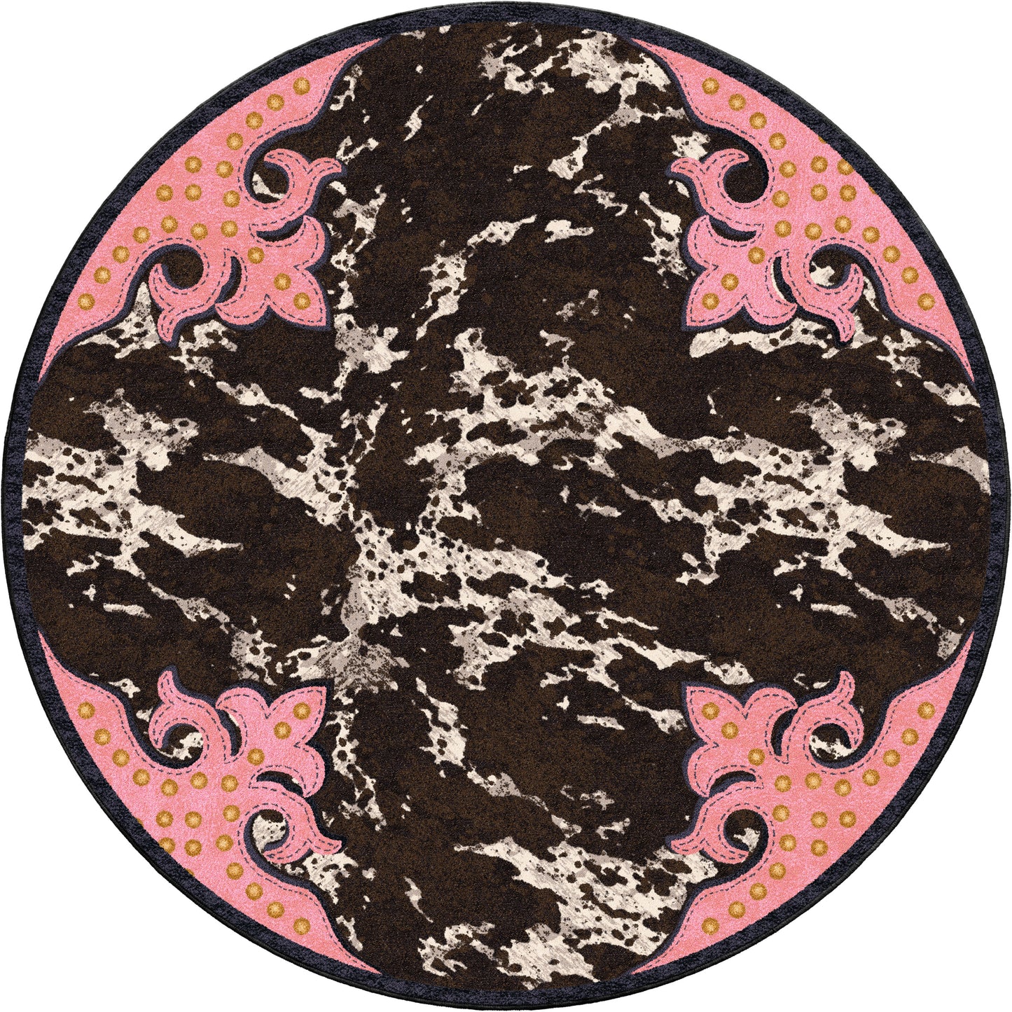 Fancy Cowhide - Pink