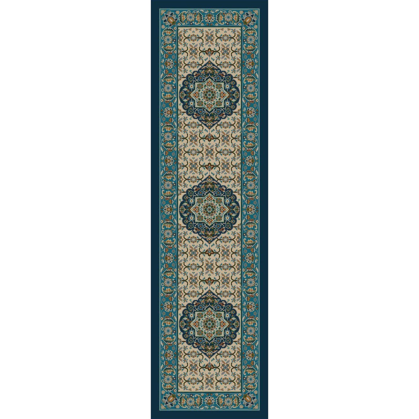 Bristol Palace - Worn Navy-CabinRugs Southwestern Rugs Wildlife Rugs Lodge Rugs Aztec RugsSouthwest Rugs