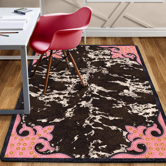 Fancy Cowhide - Pink