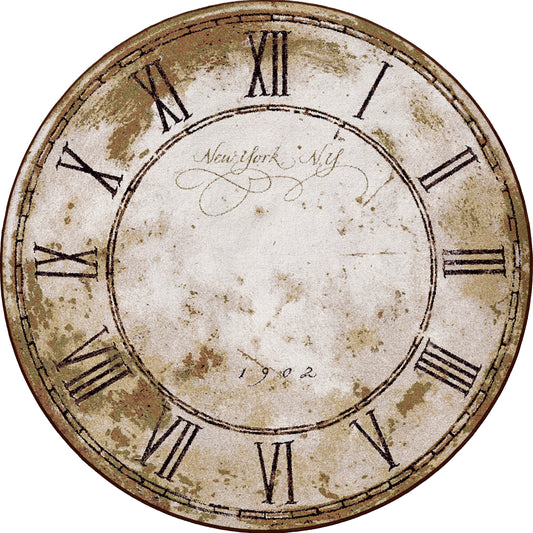 New York Clock - Distressed