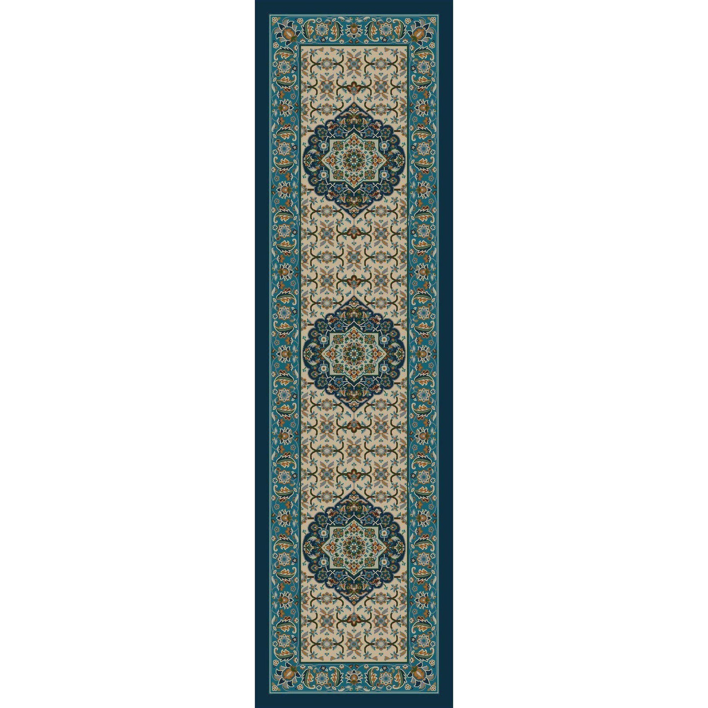 Bristol Palace - Worn Navy-CabinRugs Southwestern Rugs Wildlife Rugs Lodge Rugs Aztec RugsSouthwest Rugs