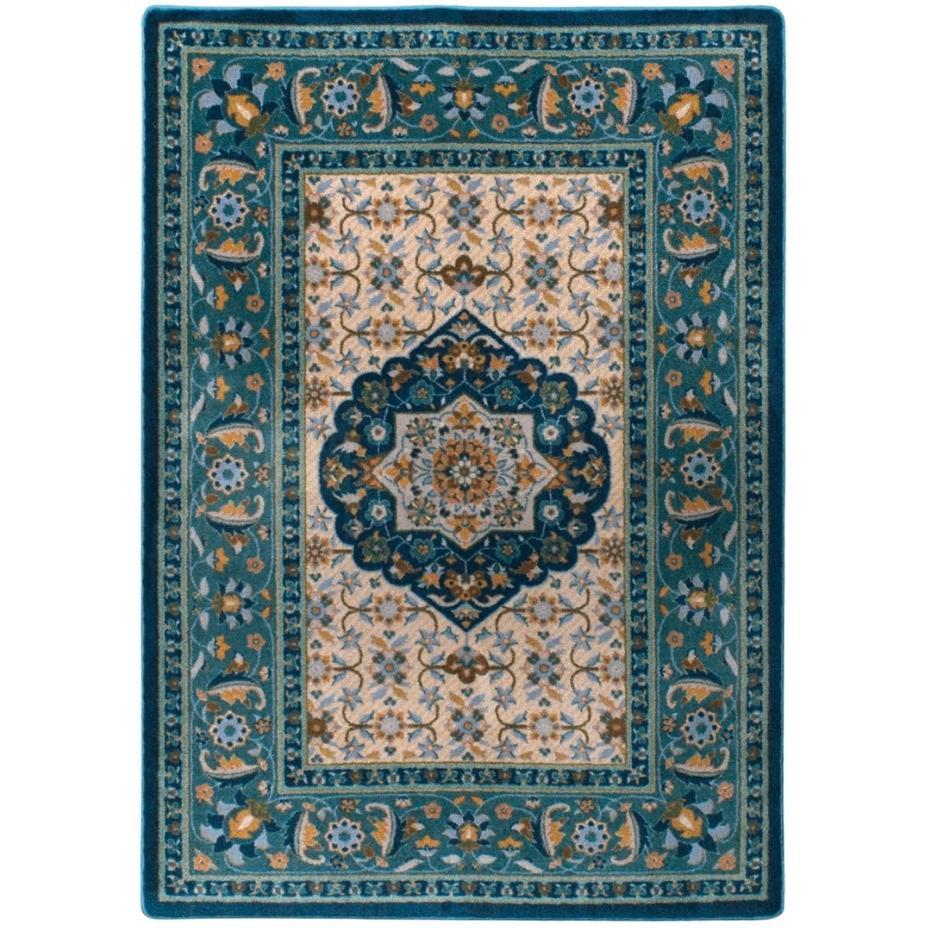 Bristol Palace - Worn Navy-CabinRugs Southwestern Rugs Wildlife Rugs Lodge Rugs Aztec RugsSouthwest Rugs